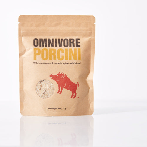 Omnivore Porcini Salt 4 oz. Bag - 6 Bags x 4 oz case by Farm2Me