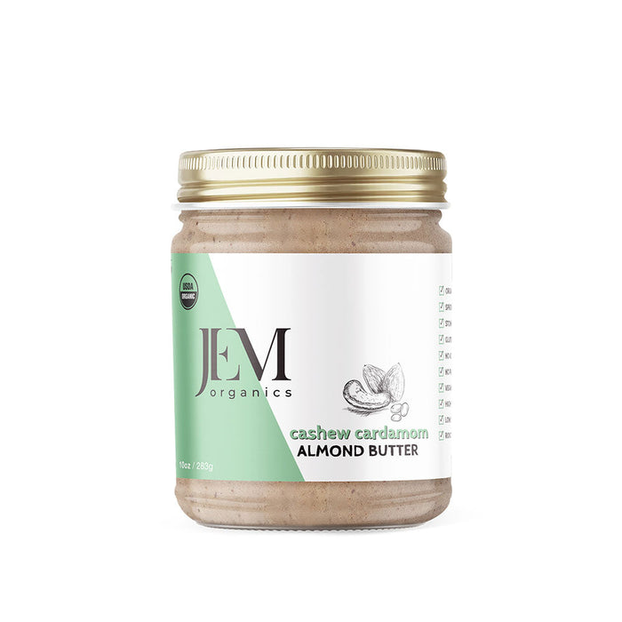 JEM Organics Cashew Cardamom Almond Butter - Medium 6 pack by Farm2Me