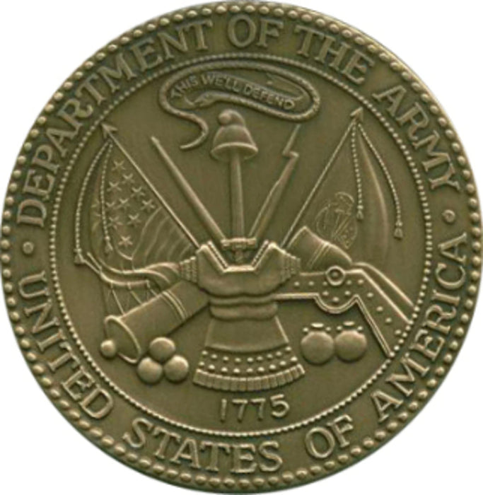 Army Service Medallion, Brass Army Medallion, , The Military Gift Store, coin