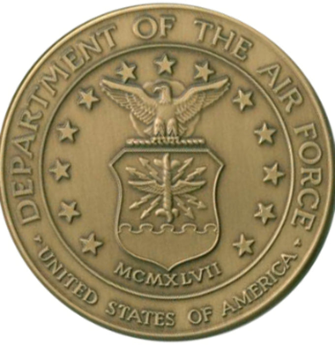Air Force Service Medallion, Brass Air Force Medallion., , The Military Gift Store, coin