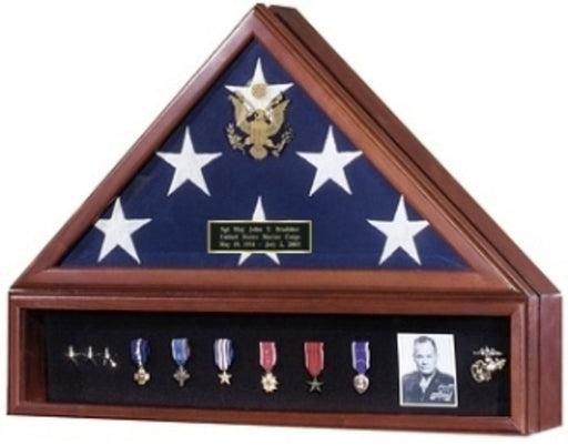 Flag Case for Flag that Cover Casket in Military Funeral., , The Military Gift Store, Flag Case