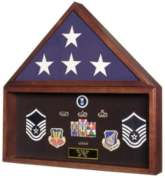 Flag and Document Frame., , The Military Gift Store, Flag and Document Display Case