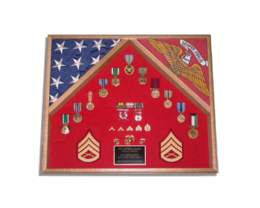 Coast Guard 2 Flag Shadow case, 2 Flag Coast Guard Flag Display. - The Military Gift Store