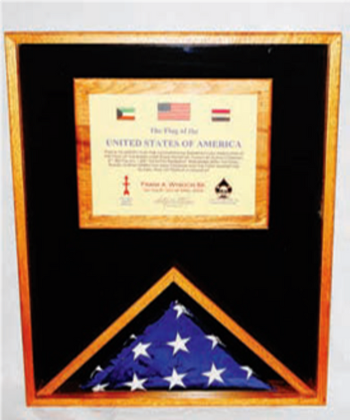 Military Memorial Flag Medal and Certificate Display Case., , The Military Gift Store, Military Memorial Flag Medal