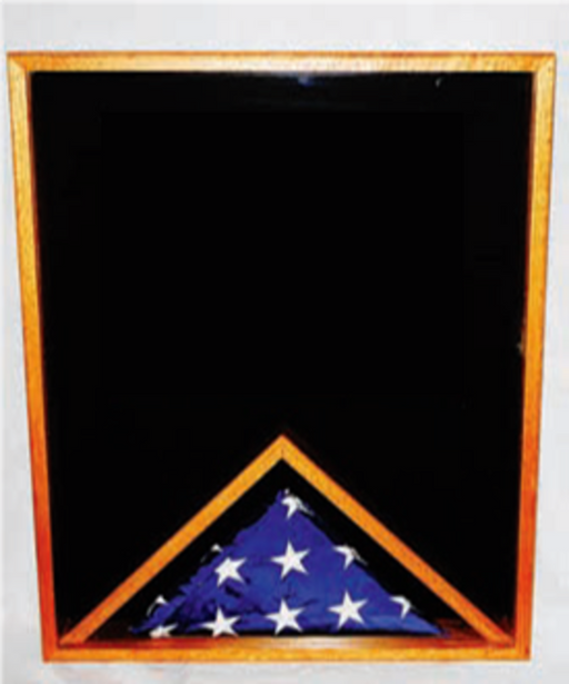 Large Military Memorial Flag, Medal Display Case. - The Military Gift Store