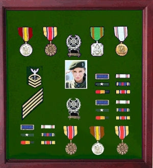 Photo Medal Display Case, Military Medal Frame, Photo., , The Military Gift Store, Photo Flag and Medal Display Case
