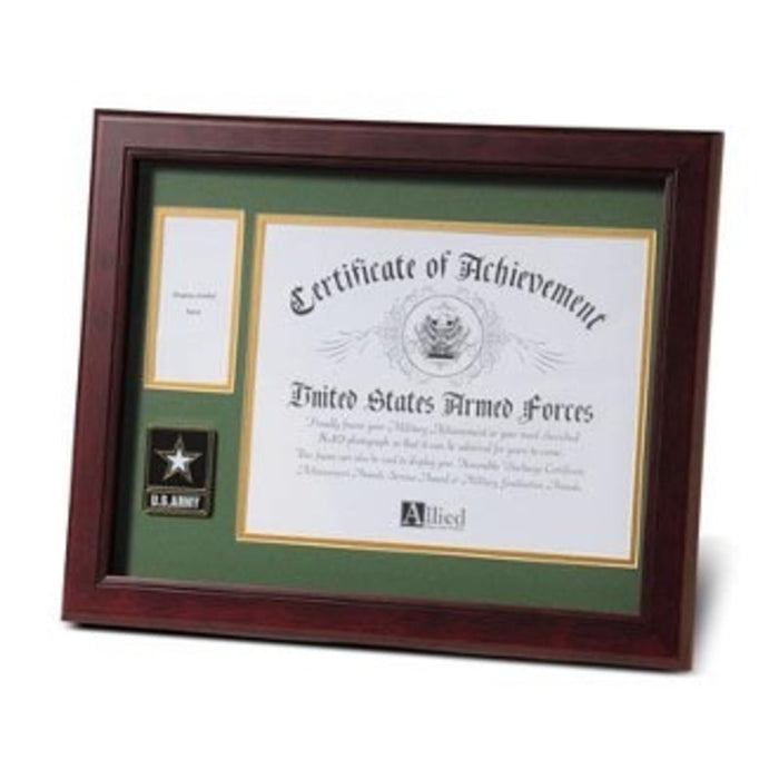 Go Army Medallion Certificate and Medal Frame., , The Military Gift Store, Military medal and Certificate frame