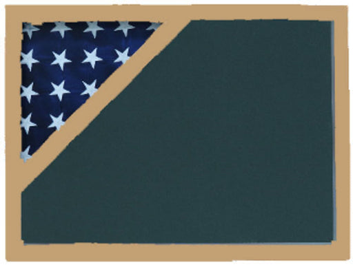 Shadow box to hold a 3’ X 5’ flag , Walnut Finish., , The Military Gift Store, Shadow box for american flag