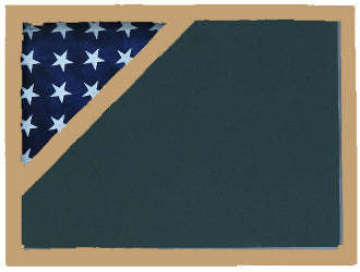 Military Shadow box to hold a 3’ X 5’ flag. - The Military Gift Store