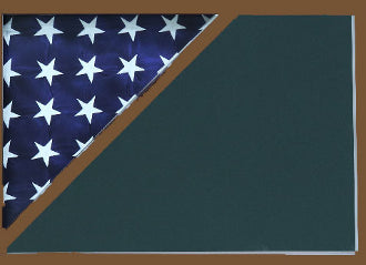Shadow box to hold a 5’ X 9.5’ flag, Walnut Finish., , The Military Gift Store, Shadow box to hold a flag