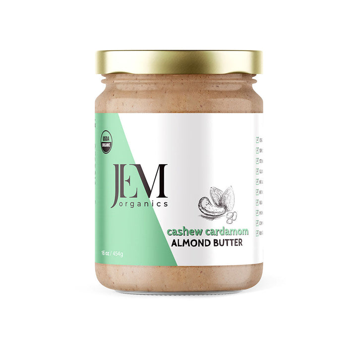 JEM Organics Cashew Cardamom Almond Butter - Large 6 pack by Farm2Me