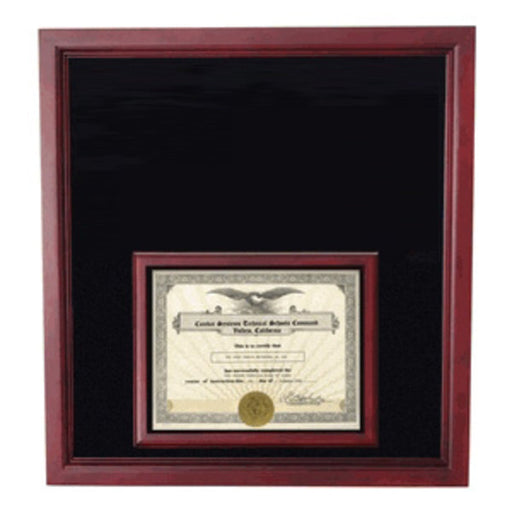 Extra Large Award Display Case in bottom., , The Military Gift Store, Military medal and Certificate frame