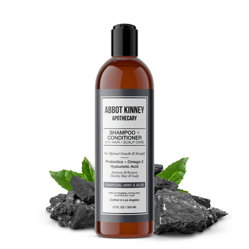 ABBOT KINNEY APOTHECARY Charcoal & Mint 2 in 1 Shampoo and Conditioner
