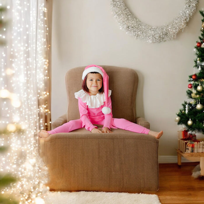 Pink Holiday Elf Pajama Costume by Band of the Wild