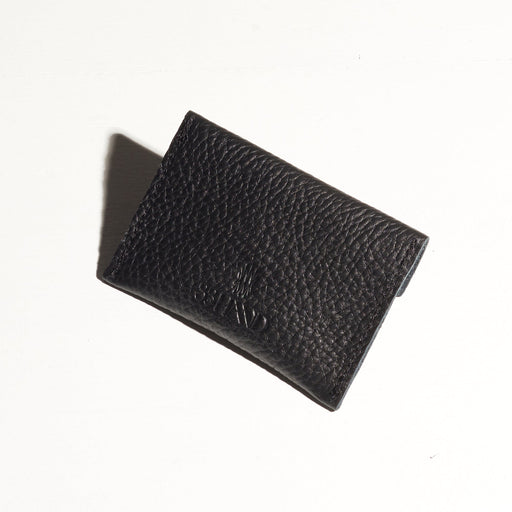 black leather wallet small card holder that stretches to fit cards classy made by hand in portland maine