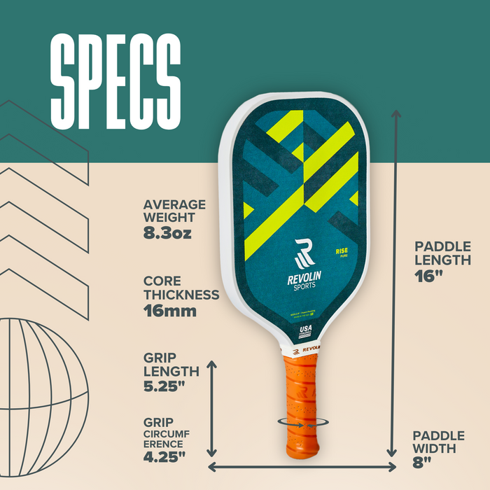 RISE Pickleball Paddle by Revolin Pickleball