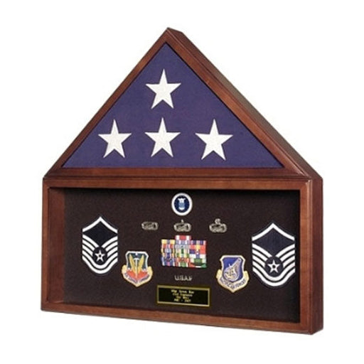 Large Flag and Memorabilia Display Cases - Fit 3' x 5' flag or Fit 5' x 8' flag or Fit 5' x 9.5' Casket Flag., Large Flag and Memorabilia Display Cases, The Military Gift Store, Mountain flag case