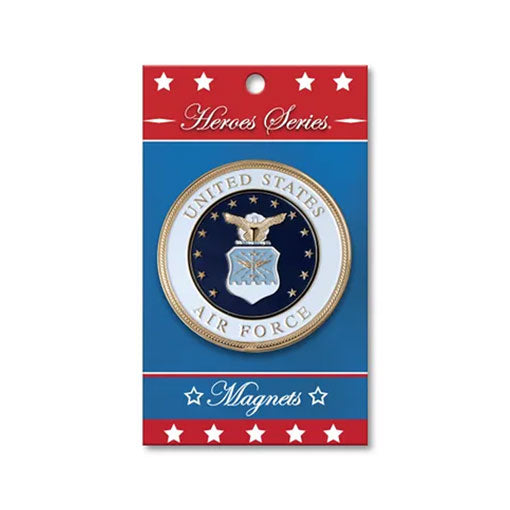 Heroes Series Air Force Medallion Large Magnet: 3.75 Inches., , The Military Gift Store, Medallion Large Magnet