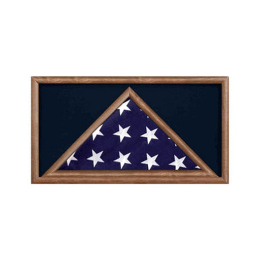 Large Military Flag and Medal Display Case -Shadow Box - Black or Red or Blue or Green or Maroon Background Color., Large Military Flag and Medal Display Case -Shadow Box, The Military Gift Store, Rectangular case