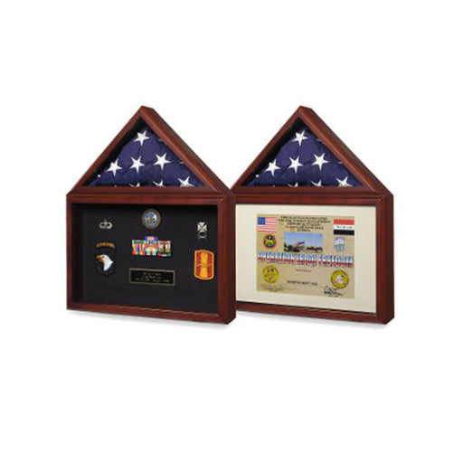 Flag display case - Flag shadow box, flag and medals Case - Cherry Material., Flag display case - Flag shadow box, flag and medals Case, The Military Gift Store, Flag Display cases (71)