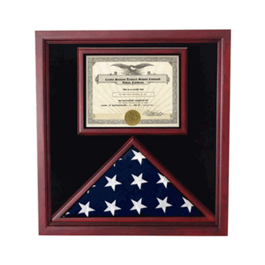 Flag and Certificate Case, Flag Display Cases With Certificate - Fit 3' x 5' Flag or Fit 5' x 8' Flag or Fit 5' x 9.5' Casket Flag., Flag and Certificate Case, Flag Display Cases With Certificate, The Military Gift Store, Flag Display cases (71)