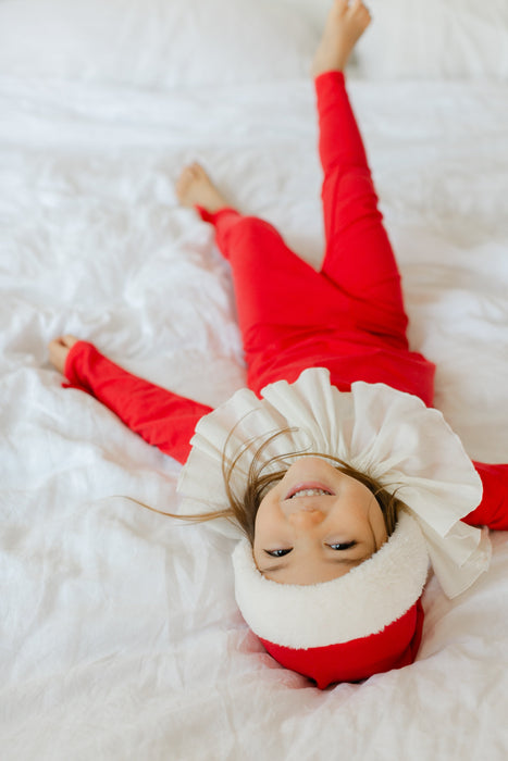 Red Holiday Elf Pajama Costume, Santa Costume by Band of the Wild