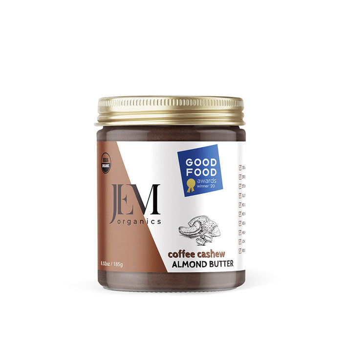 JEM Organics Coffee Cashew Almond Butter - Small 6 pack by Farm2Me