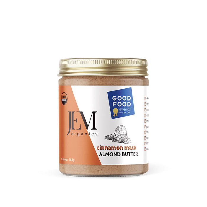 JEM Organics Cinnamon Maca Almond Butter - Small 6 pack by Farm2Me