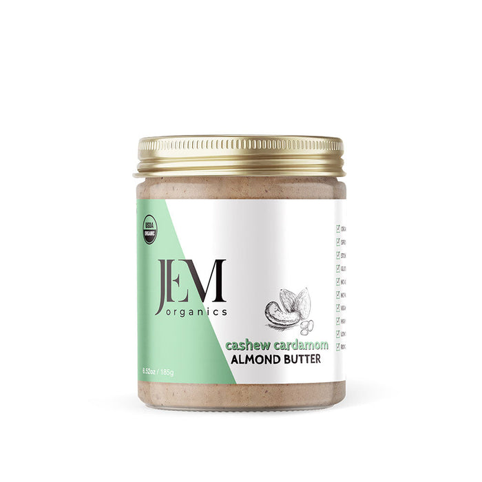 JEM Organics Cashew Cardamom Almond Butter - Small 6 pack by Farm2Me