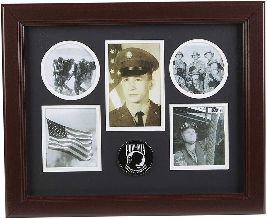 The Military Gift Store US Flag Store POW/MIA Medallion 5 Picture Collage Frame., US Flag Store POW/MIA Medallion 5 Picture Collage Frame., The Military Gift Store, Medallion Flag Display Case