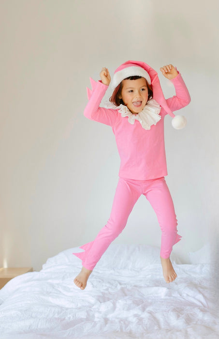 Pink Holiday Elf Pajama Costume by Band of the Wild