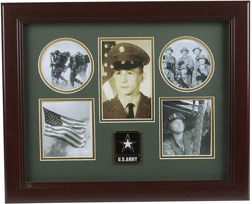 The Military Gift Store Products Frame Go Army Medallion 5-Picture Collage Frame., Products Frame Go Army Medallion 5-Picture Collage Frame., The Military Gift Store, Medallion Flag Display Case