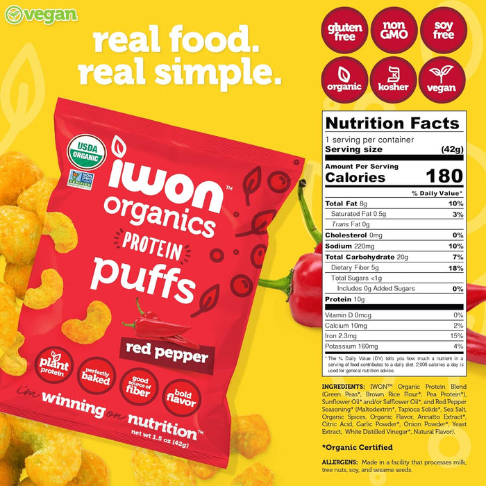 IWON Organics Protein Puffs by Farm2Me