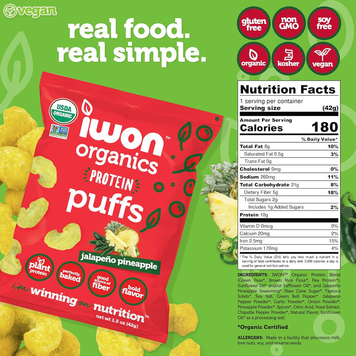 IWON Organics Protein Puffs by Farm2Me