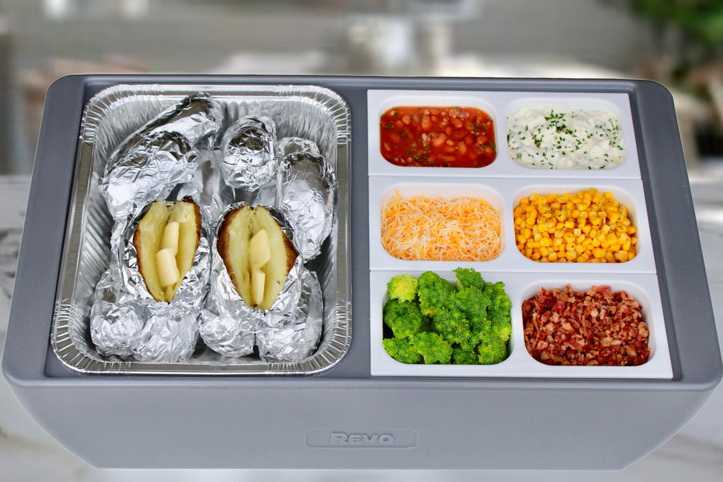 Dubler HEAT Flameless Chafer™ | Metallic Gray by REVO COOLERS, LLC