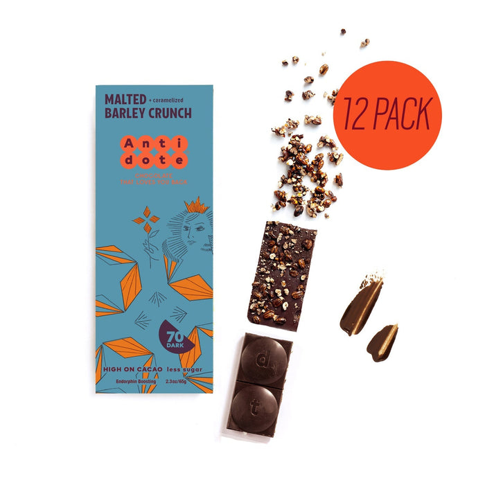 Antidote Chocolate QUEEN Q: QUINOA CRUNCH - 12 Bars by Farm2Me