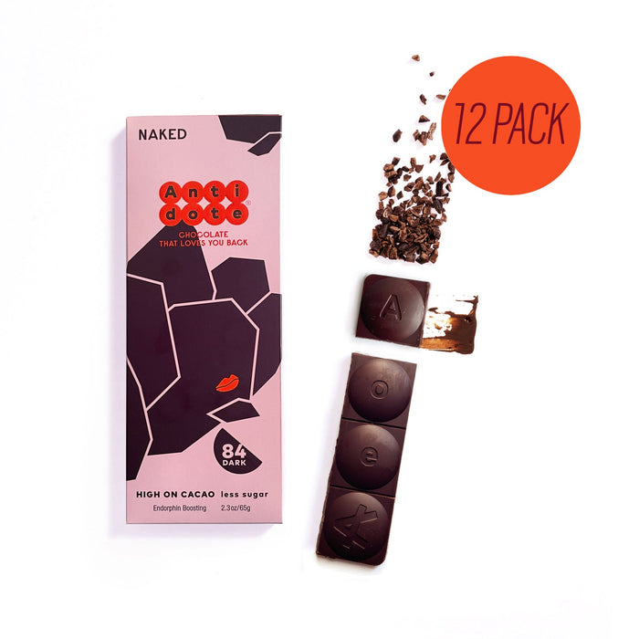 Antidote Chocolate NINA: NAKED - 12 Bars by Farm2Me