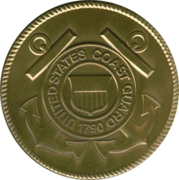 Coast Guard Service Medallion, Brass Coast Guard Medallion, , The Military Gift Store, Military Service Medallions