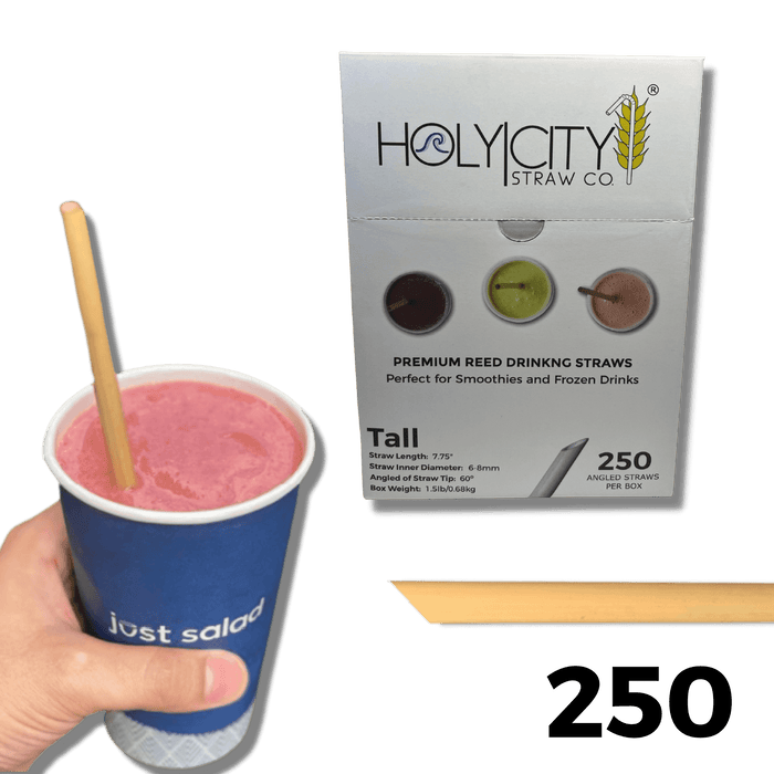 Holy City Straw Custom Angled Reed Straws - 250 Straws by Farm2Me
