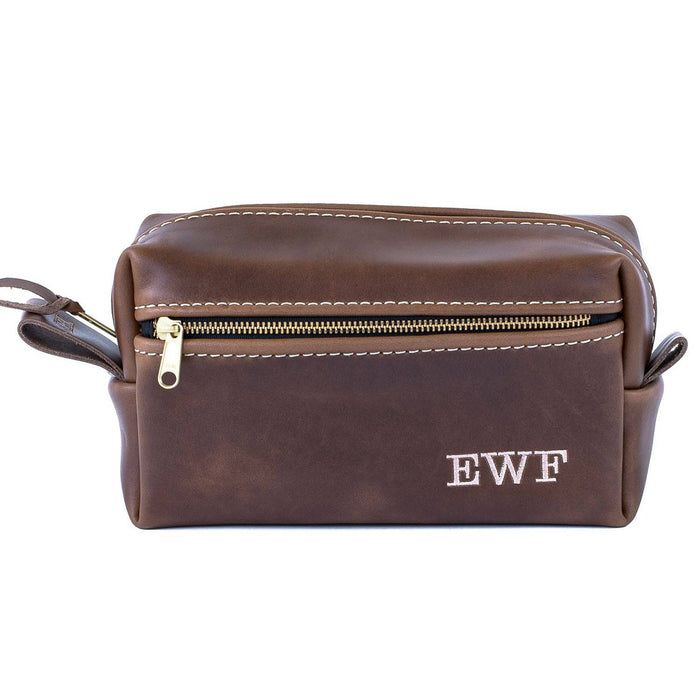 Double Zipper Toiletry Bag - Lifetime Leather Co