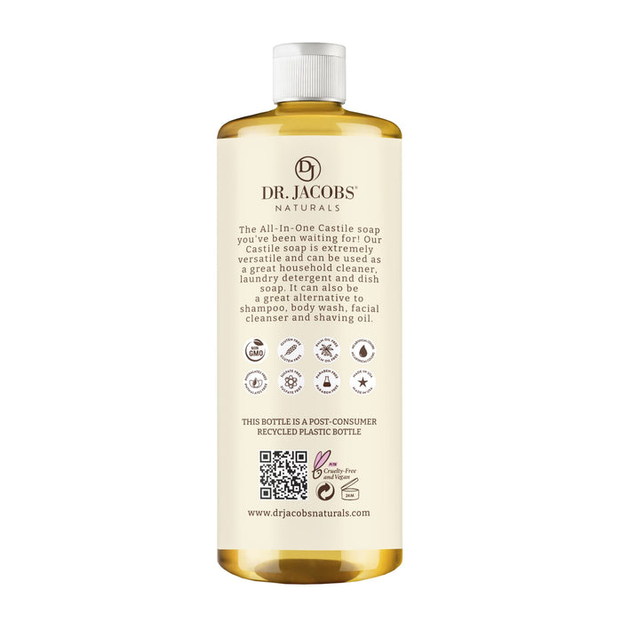 Almond All in 1 Castile Soap - Thin Formula by Dr. Jacobs Naturals