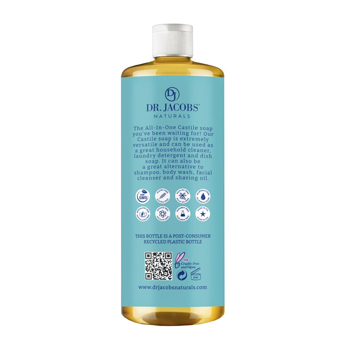 Unscented All in 1 Castile Soap - Thin Formula by Dr. Jacobs Naturals