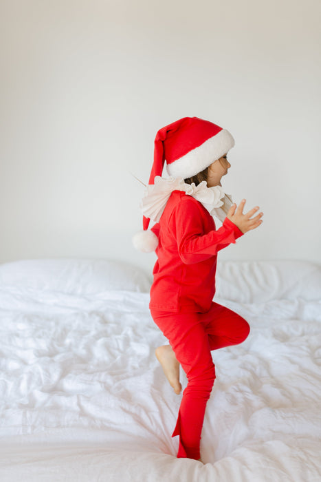 Red Holiday Elf Pajama Costume, Santa Costume by Band of the Wild
