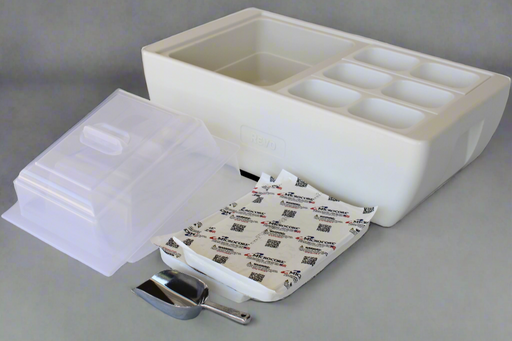 The Dubler HEAT is unique innovation as a flameless chafer and cooler combination that fits two 1/2 size food pans and up to 4” depth.  The premium insulation, along with the heat packs and placing hot food trays straight from oven, provide a slow drop in temperature over time.  Enjoy hot to eventually warm food for hours while the outside remains safe to touch for easy mobility.