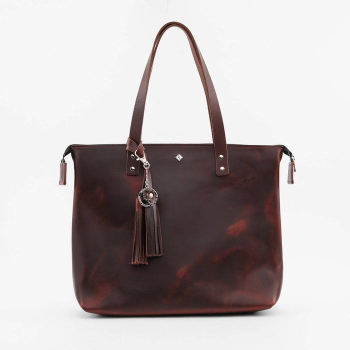 Zippered Deluxe Lifetime Tote - Lifetime Leather Co
