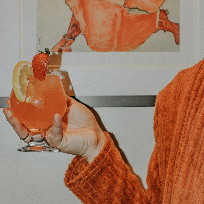 Root Elixirs Sparkling Strawberry Lavender Premium Cocktail Mixer- 8 Cans 7.5 oz by Farm2Me