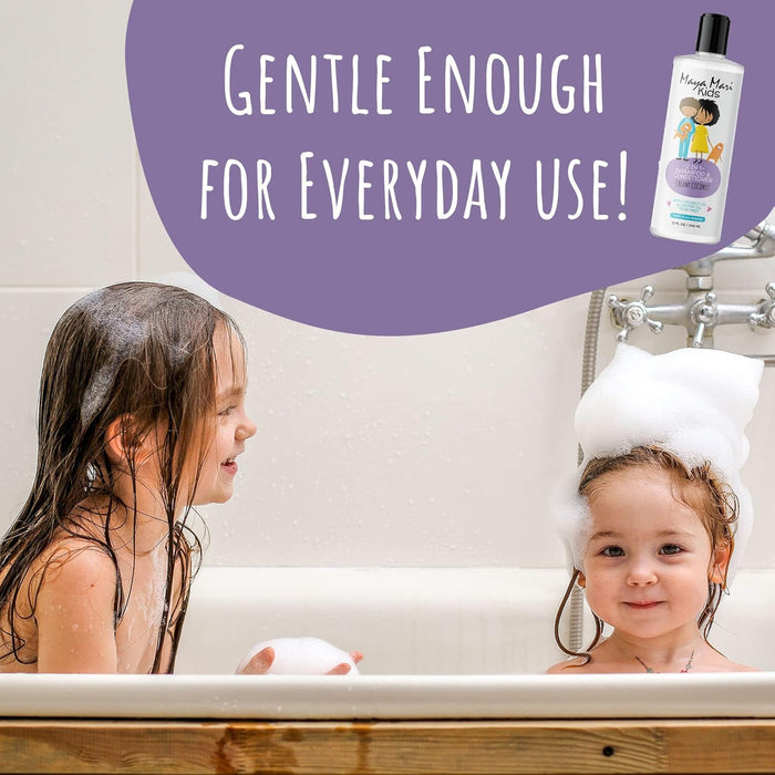 Maya Mari Kids 2-in-1 Shampoo and Conditioner With Coconut Oil and Castor Oil, Creamy Coconut and Lime Twist, Tear-Free, 12 oz by  Los Angeles Brands