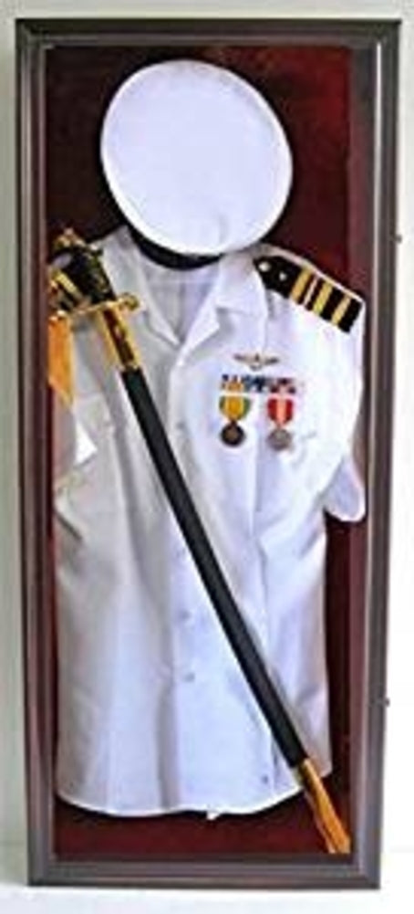 Military Uniform Shadow Box Sword or Gun Display Case., , The Military Gift Store, Sword Display Products