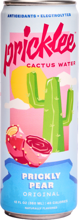 Pricklee Prickly Pear Cactus Water Can - 12 Cans x 12 oz case by Farm2Me