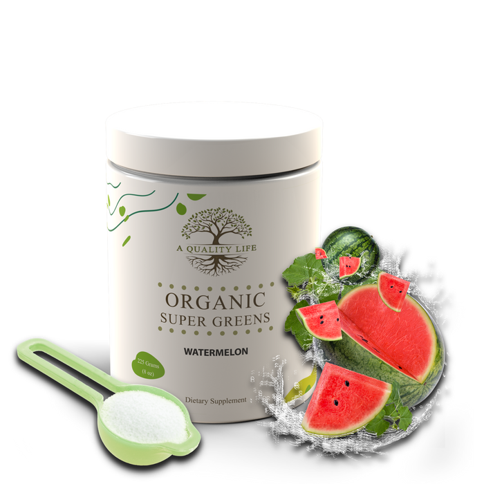 Organic Super Greens - Watermelon by A Quality Life Nutrition
